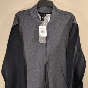 adidas men's post game fleece bomber jacket